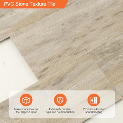 10 Sheets Warm Beige PVC Subway Tiles Peel and Stick Backsplash,11.8''x11.8'' Heat Resistant Stick on Tiles for Kitchen,Waterproof Peel and Stick Wall Tiles for Bathrrom - color: Warm Beige Stone