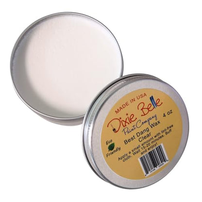 Dixie Belle Paint Company - Best Dang Furniture Wax - Clear (4oz) - color: Clear, size: 4 Ounce (Pack of 1)