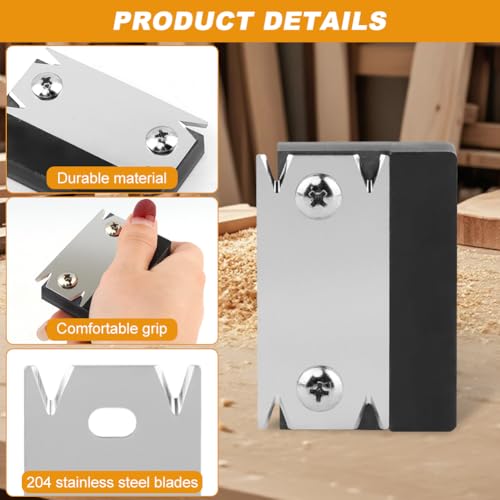 Edge Banding Trimmer with 4 Replacement Blades, Veneer Edge Cutter Planer
