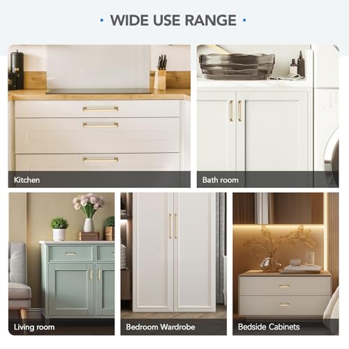 HOME EDIT Champagne Bronze Cabinet Handles Zinc Pulls 6-1/4 Inch 10 Pack - color: Champagne Bronze, size: 6-1/4 inches Hole Center