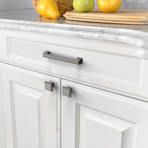 Amerdeco 10 Pack Brushed Black Nickel Cabinet Pulls 3" - color: Brushed Black Nickel, size: 3" hole center, style: 10 Pack