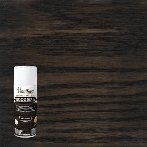 Varathane Premium Fast Dry Jet Black Wood Stain Spray - color: Jet Black, size: 10.25 Ounce (Pack of 1)