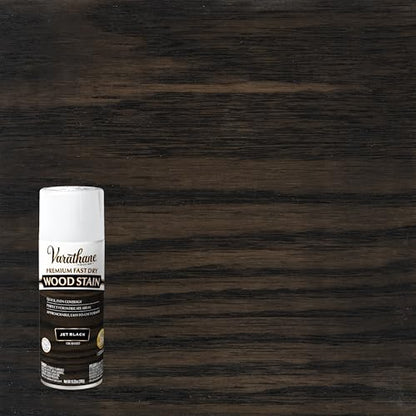 Varathane Premium Fast Dry Jet Black Wood Stain Spray - color: Jet Black, size: 10.25 Ounce (Pack of 1)