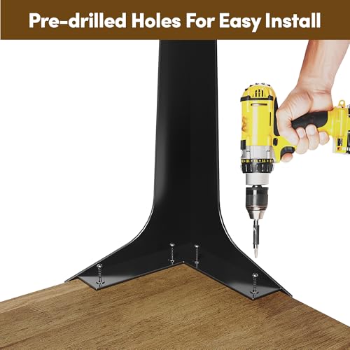 Spade 30" Heavy-Duty Metal Table Legs (Set of 4), Minimalist Steel Legs for Live Edge Table Top, Dining Table, Desk, DIY Furniture Projects