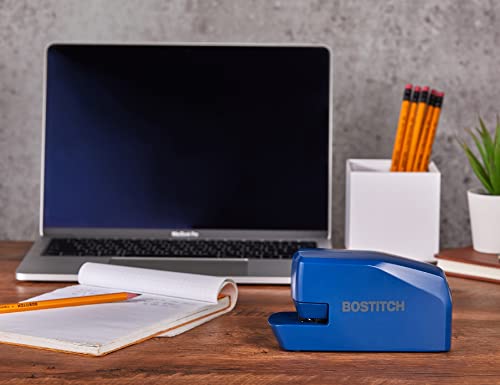 Bostitch Office Portable Electric Stapler, 20 Sheets, AC or Battery Powered, Includes 1250 Staples, Blue - color: Blue