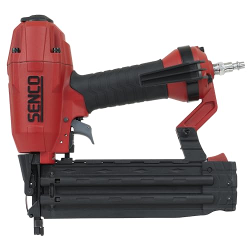SENCO Pneumatic 4 Piece Finish Kit Includes 3 Air Powered Tools for Finish & Trim Projects: 15 GA finish nailer, 18 GA brad nailer, 18 GA stapler, and storage bag (10S0001N)