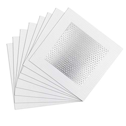 16pcs Drywall Repair Patch Kit, 4" x 4" Self Adhesive Aluminum Wall Repair Patch - size: 4" x 4", 16 PCS