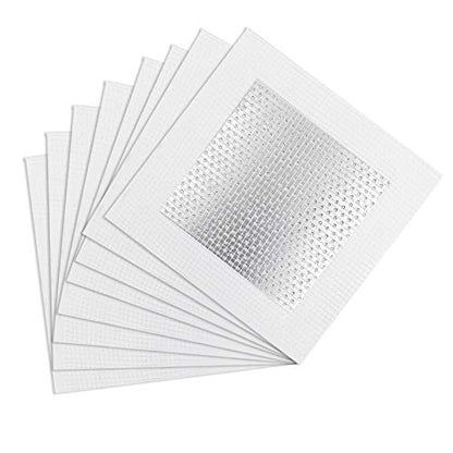 16pcs Drywall Repair Patch Kit, 4" x 4" Self Adhesive Aluminum Wall Repair Patch - size: 4" x 4", 16 PCS