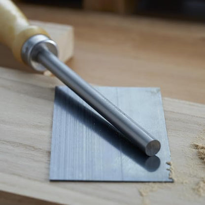 Cabinet Scraper Burnisher with 4 Piece Multi-Shaped Scraper Set 2 Rectangle 1 Curved (Convex and Concave) and 1 Gooseneck Scraper - style: 1 Burnisher+4 Multi-Shaped Scraper