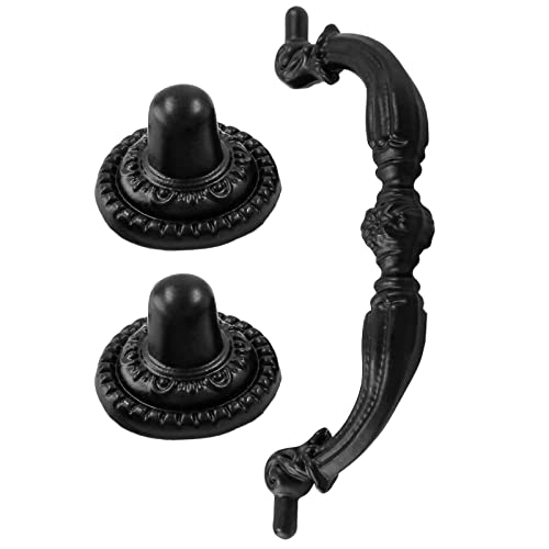 8 Pack 2.75" Hole Center Bail Pull Antique Black Drawer Handle - color: Black(8 PCS), size: 2.75 Inch