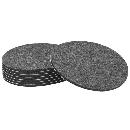 uxcell 8Pcs Non Slip Furniture Pads 7" Self Adhesive(Gray 0.2" Thk) - color: Grey, size: 7" x 0.2"