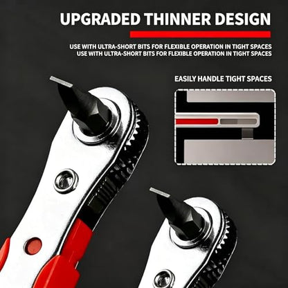 Forward and Reverse Ratcheting Screwdriver Multi-Purpose Wrench