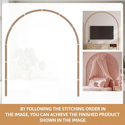 Novabright Unfinished Wood Arch Trim, 80 x 70 Inch, Arch - size: 80 x 70 Inch, style: Arch