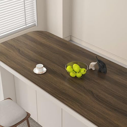 Dark Brown Wood Wallpaper Peel and Stick Oak Wood Contact Paper - color: Dark Brown, size: 31" x 354"