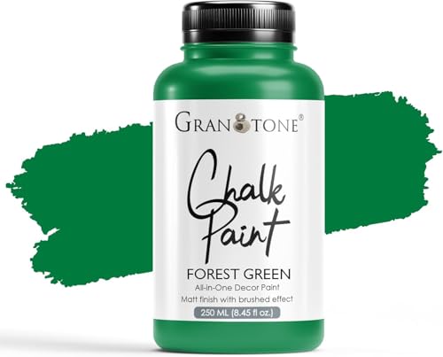 GRANOTONE Chalk Paint for Furniture Forest Green 8.5 fl oz 250 ml - color: FOREST GREEN, size: 8.5 Fl Oz