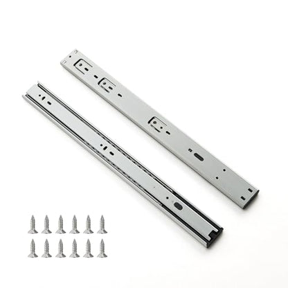 10 Pair Soft Close Drawer Slides 18 Inch, Heavy Duty 3 Fold Full Extension Ball Bearing Self Closing Drawer Rails Side Mount for Kitchen Cabinet Drawer, Dresser, 100 LB Capacity - size: 18 Inch (450mm), style: 10 Pair
