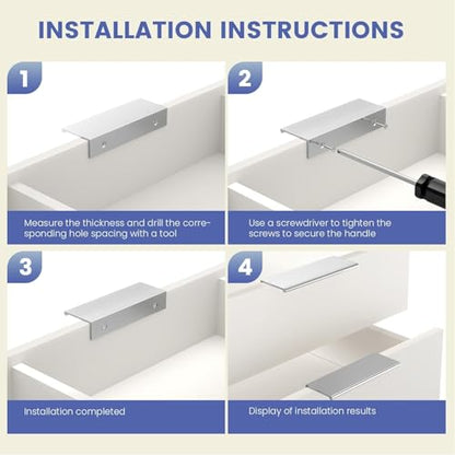 Peaha 25 Pack Kitchen Cabinet Handles 4" Brushed Nickel Cabinet Pulls - color: Brushed Nickel, size: Hole Centers:4in(102mm)