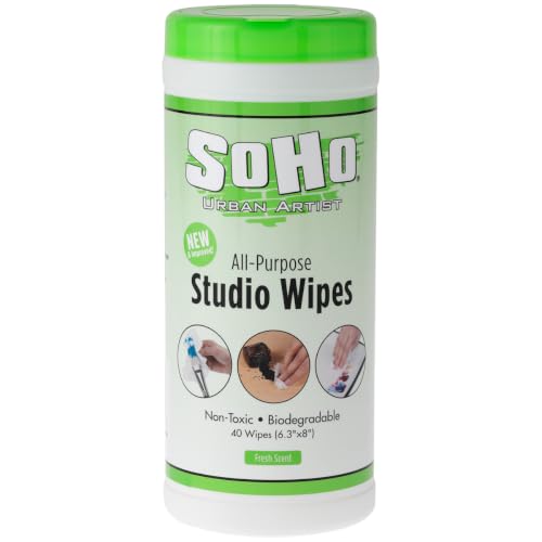 SoHo Urban Artist Multi-Surface Wipes, 40 Wipes Per Canister - 48 Pack - size: 48 Pack