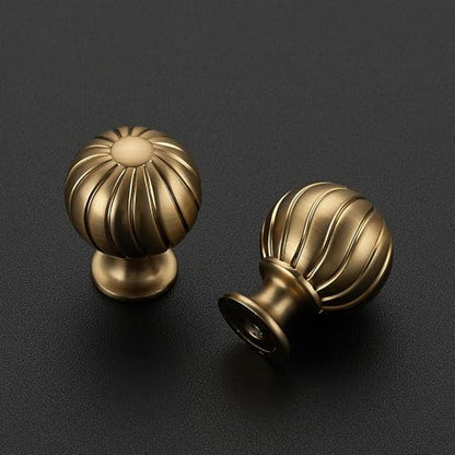 12 Pack Champagne Bronze Cabinet Knobs, 1 Inch Round Dresser Drawer Knobs - color: Champagne Bronze