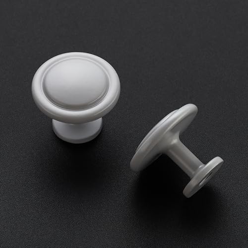 Ravinte Grey Round Cabinet Knobs,Zinc Pulls,1-1/4 Inch,30 Pack - color: Gray