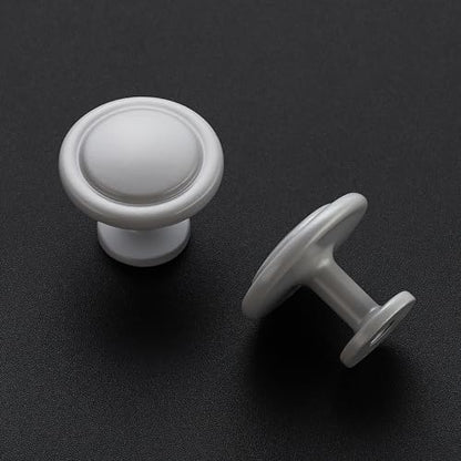 Ravinte Grey Round Cabinet Knobs,Zinc Pulls,1-1/4 Inch,30 Pack - color: Gray