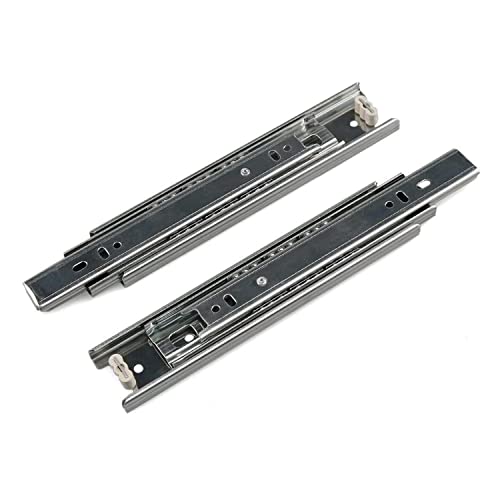 Drawer Slides 4 Inch Ball Bearing Full Extension 3 Section Slide Track Mounting Drawer Runners Slider for Cabinet Home Furniture, 2 Pack(Sliver 4 Inch - size: 4 Inch