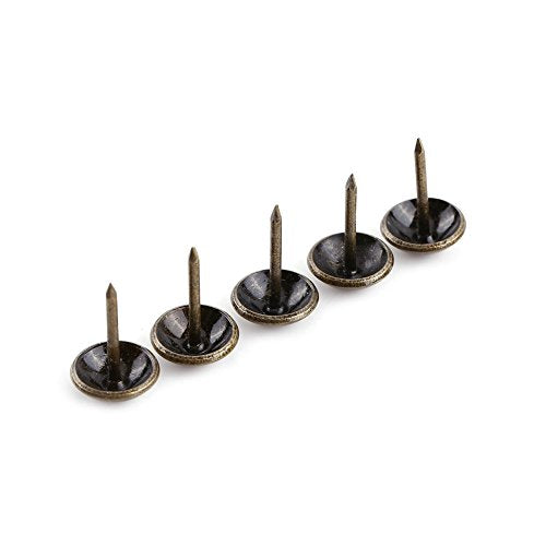 Yosoo 100pcs Antique Bronze Upholstery Nail Wood Decorative Tack Stud for Home Furniture Decor (Size:Type2-green Bronze)
