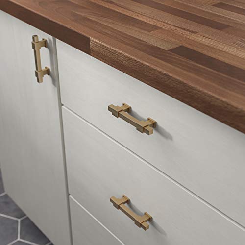 Franklin Brass 5 Pack Champagne Bronze Gold Cabinet Handles Adjustable Drawer Pulls for Kitchen Cabinet Knobs Dressers and Cupboards 1-3/8 to 4 inch (35–102mm) Hole Center | Adjusta-Pull™ - color: Champagne Bronze, size: 1-3/8" to 4"