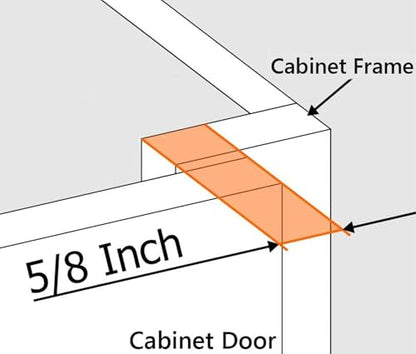 20-Pack 5/8" Overlay Soft Close Face Frame Kitchen Cabinet Hinges - size: 5/8" Overlay