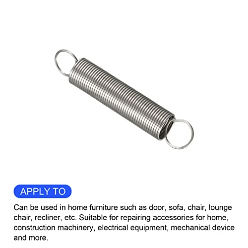 METALLIXITY Extension Spring (0.5x6x35mm/0.02"x0.24"x1.38") 10Pcs - size: 0.02"x0.24"x1.38"