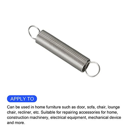 METALLIXITY Extension Spring (0.5x6x35mm/0.02"x0.24"x1.38") 10Pcs - size: 0.02"x0.24"x1.38"