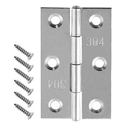 Biaungdo 2.5 Inch Butt Hinge, Stainless Steel Small Hinges, 10 Pack - size: 2.5 Inch