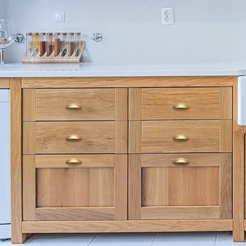 Ravinte Champagne Bronze Cabinet Pulls Drawer Cup Handles 3 Inch 24 Pack - color: Champagne Bronze