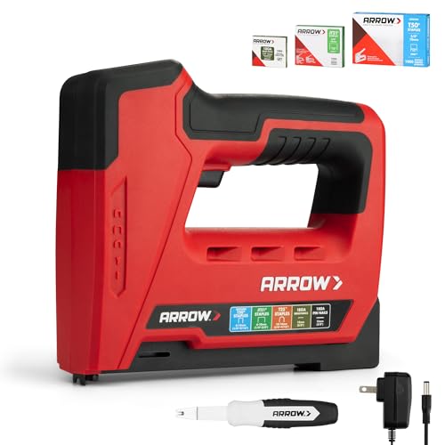 Arrow Electric Staple Gun, 5 in 1 Cordless Stapler with 3000Pcs Staples