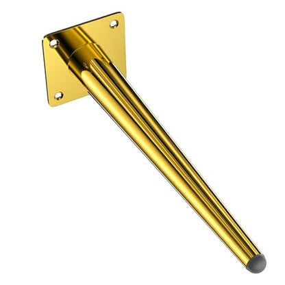Osring 26 Inch Furniture Table Legs Straight, Gold Metal Coffee Table Feet - size: 26 Inch