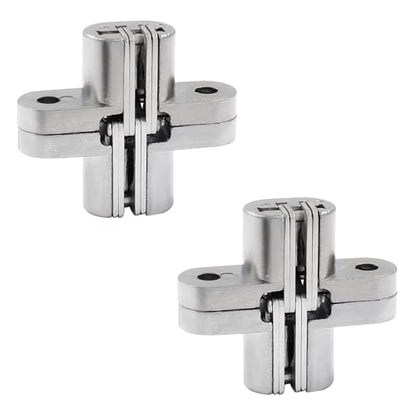 43.5 mm Hidden Hinge, Stainless Steel, 2pcs - size: 43.5 mm, 2 PCS