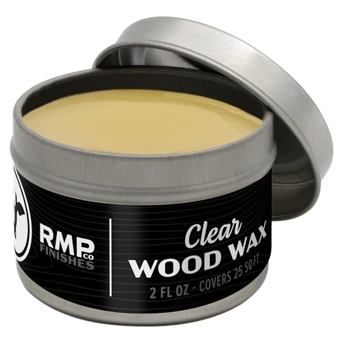 RMP Finishes Wax for Wood Finishing, Unfinished Furniture, Cutting Boards, Butcher Blocks, Food Grade, Vegan, Clear, 2 oz. - color: Clear, size: 2 Fl Oz