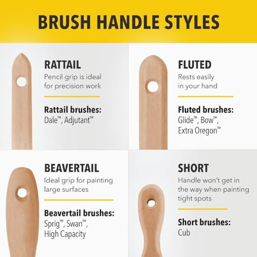 Purdy 144024420 White Bristle Adjutant Paint Brush, 2 in. - size: 2 inch, style: Angular Adjuant