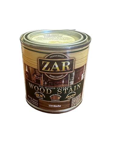 ZAR Oil-Based Interior Wood Stain, Mocha 119, 1/2 Pint