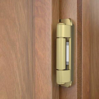 Chibery 20 Pack | 1/2 inch Overlay Semi Partial Wrap Around Cabinet Hinges, Self Closing Face Frame Variable Decorative Replacement, Kitchen Hardware, with Screw & Quiet Bumper (Brass Gold) - color: Gold