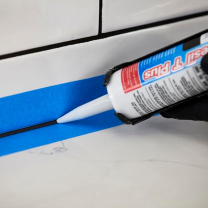 MAPEI Mapesil T Plus 100% Silicone Sealant, Waterproof & Flexible Caulk, Color-Matched to MAPEI Grout, Interior & Exterior Use, Tile, Bathroom, DIY, 10.1 oz Tube, Moonbeam - color: Moonbeam