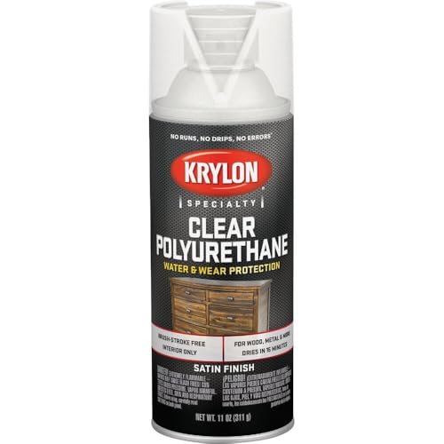 Krylon Satin Clear Spray Polyurethane, 11 Oz. - 1 Each - color: Multicolor