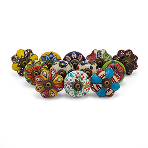 Drawer Knobs - Pack of 12 - color: Assorted Multicolor