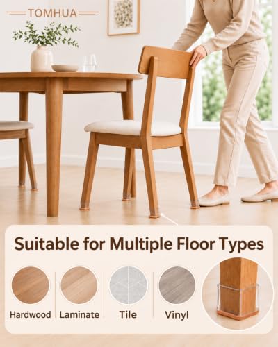 Chair Leg Floor Protectors Rectangle Caps Covers Furniture Pads - size: X-Large
