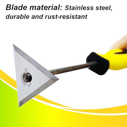 2" Heavy-Duty Triangular Scraper, Stainless Steel Paint & Adhesive Remover