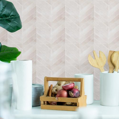 Alwayspon 10 Sheets 10"x10" Pink 3D Vinyl Backsplash Tiles, Self-Adhesive Peel and Stick Wall Tile Stickers Stick on Subway Tiles for Kitchen Bathroom Wall, 0274 - color: Pink