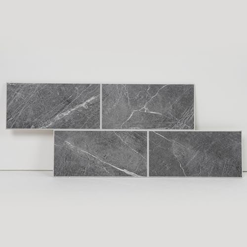 COLAMO Sample Gray Peel and Stick Backsplash Tile for Kitchen Accent Wall - color: Gray, size: Sample(6"x12")