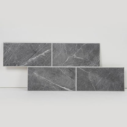 COLAMO Sample Gray Peel and Stick Backsplash Tile for Kitchen Accent Wall - color: Gray, size: Sample(6"x12")
