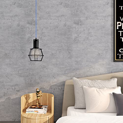 Livelynine 15.8X394 Light Grey Concrete Wallpaper Peel and Stick Modern Living Room Waterproof Contact Paper for Countertops Textured Cement Wall Paper Sticker Pull and Stick Bedroom Removable - color: Light Grey Concrete, size: 15.8" x 394"