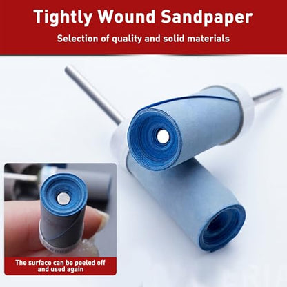 20 Pcs 240 Grit Sanding Stick & Sanding Drum for Dremel Rotary Tool - size: 240 Grits